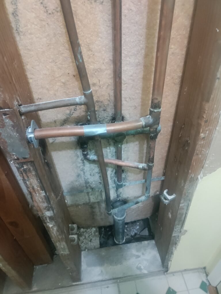 Copper Repipe for a shower valve